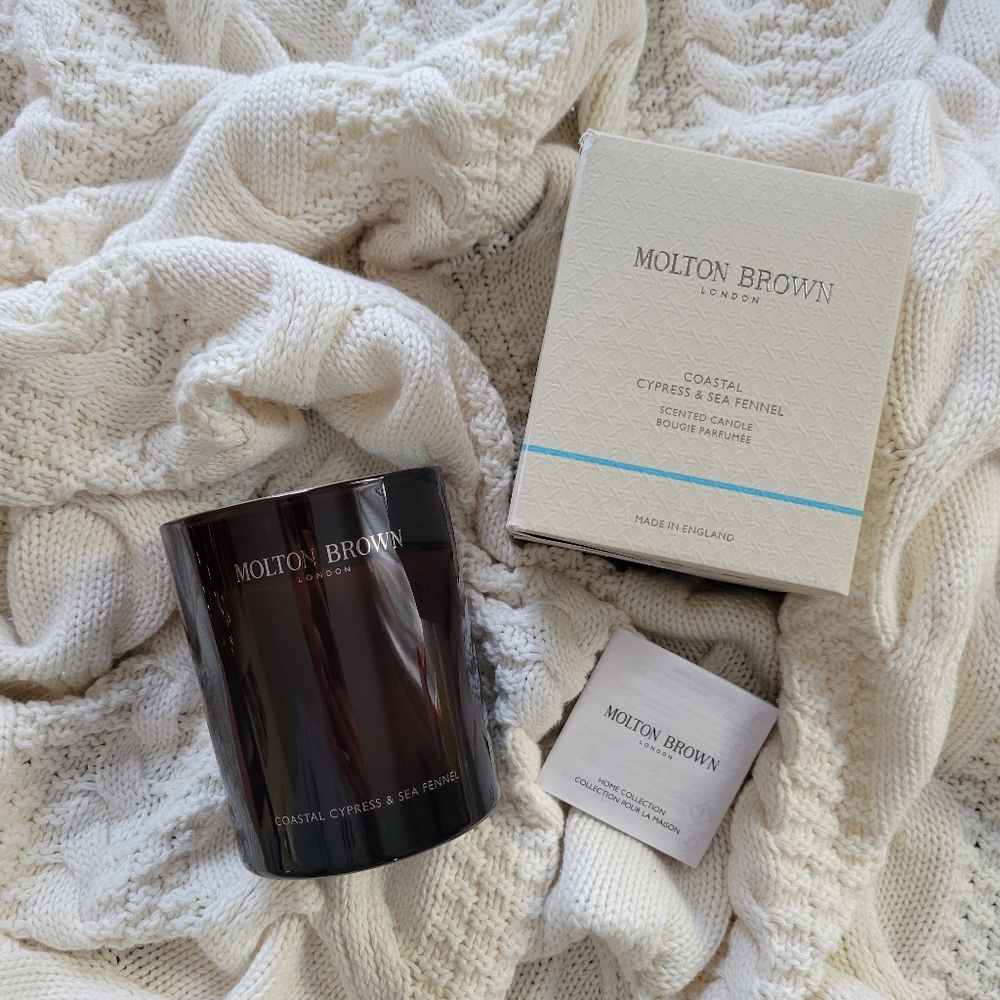 Molton Brown Coastal Cypress & Sea Fennel Candle 190g Made In England